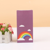 Rainbow Cloud Printed Kraft Paper Packaging Bag