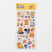 OEM Child Cartoon Food Grade Gift Packaging Stickers 3D Bubble Stickers