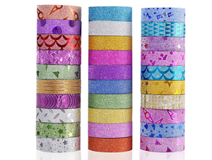 Luminous Colorful Decoration Masking Glitter Tape