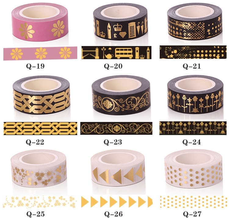 Gold Foil Masking Tape Set