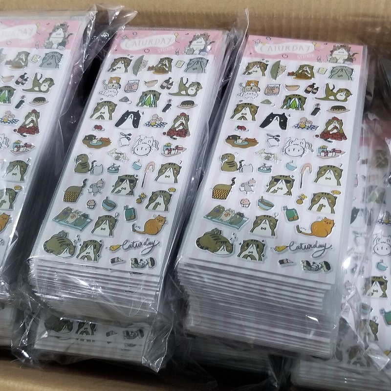 Kawaii cat puffy sticker