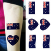 Customized Flag Face Body World Cup Tattoo Lipstick Sticker