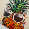 China Interesting Customized Pineapple Canvas Bag
