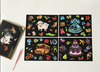 BOGUANG Magic Colorful Scratch Postcard Painting Doodle Creative Gifts for Kids