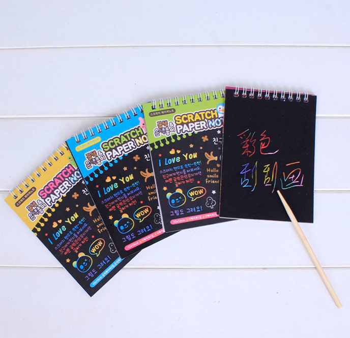 cartoon scratch painting book supplier