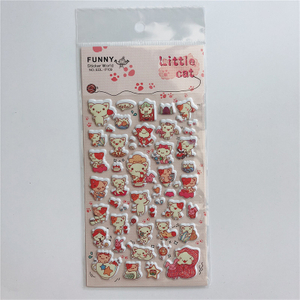 Cartoon Custom Stickers Printed Gift Puffy Stickers Custom