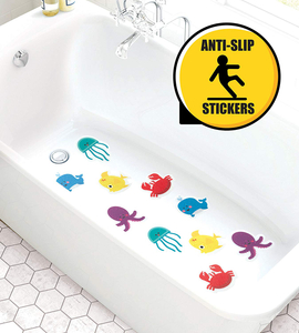 Adhesive Safety Anti-Slip Cartoon Appliques Baby Bathtub Stickers