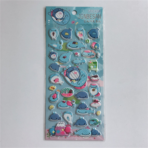High Quality Cartoon Stickers Printed puffy stickers action