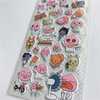 High Quality Cartoon Stickers Printed Puffy Alphabet Stickers