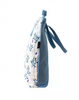 Sky Blue Printing Ziiper Design Big Capacity Cotton Canvas Bag