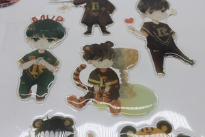 New Design Adhesive Clear Waterproof Epoxy Resin Sticker