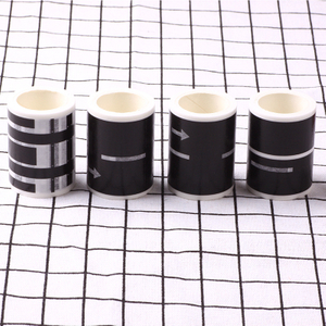 4.8cm*5m Black And White Custom Masking Gift Wrapping Paper Tap