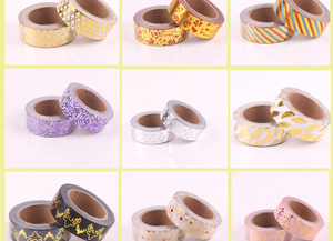 Hot Stamping Hand-tear Decorative Paper Label Sticker Tape
