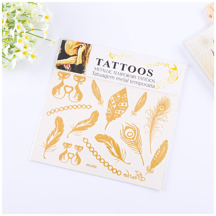 gold tattoo sticker wholesale Supplier