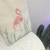 Flamingo Recycled Cotton Tote Bag For Work