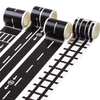 4.8cm*5m Black And White Custom Masking Gift Wrapping Paper Tap