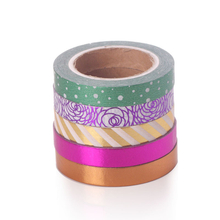 8MM Bright Colorful Gift Packaging Colored Masking Paper Tape