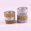 Gift Packaging DIY Decoration Glitter Paper Masking Gold Silver Foil Tape