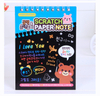 Customized Creative Colorful DIY Coil Scratch Paper Children Graffiti Book