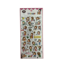 EDL-P134 Korean/Japanese Cute Girls Cartoon 3D Kids Foam Puffy Sticker