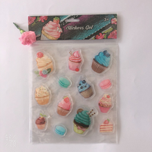 Cartoon OPP Packing Jelly Glue 3D Gel Epoxy Sticker