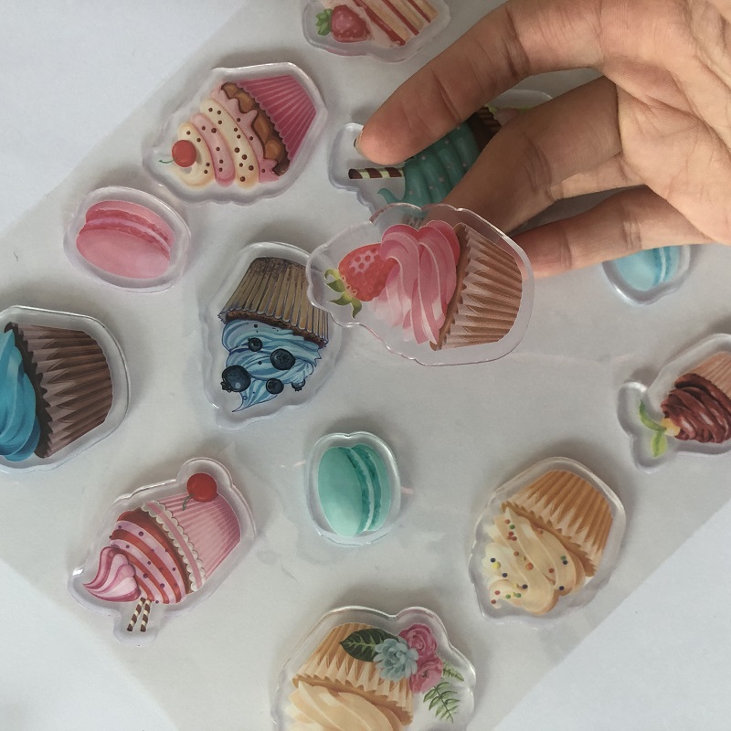 Cartoon Jelly Glue 3D Epoxy Sticker