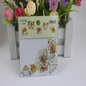 Parrot Adhesive Packing Custom Vinyl Stickers Pack for Kid
