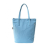 Sky Blue Printing Ziiper Design Big Capacity Cotton Canvas Bag