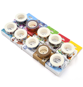 Gift Packaging Book Decoration Masking Paper Tape With Logo