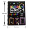 Rainbow Scratch Magic Doodle Notepad for Kids Arts and Crafts