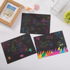 Cheap Colorful Factory Direct Sales Creativity DIY Scratch Paper for Kids with Stencil