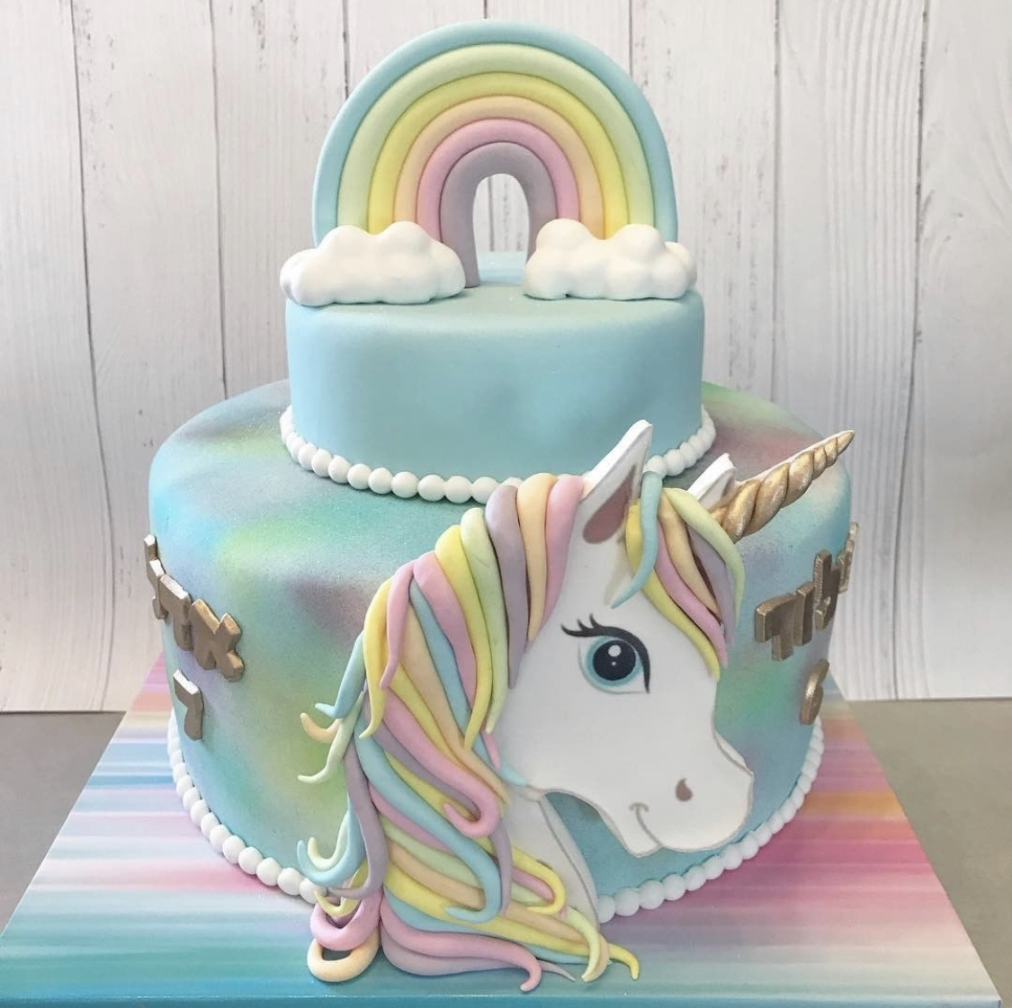 unicorn cake making process