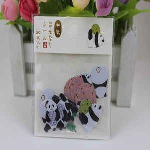 Custom Japanese Waterproof Panda Sticker Vinyl Printing Unique Die Cut Sticker Packs