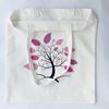Cute Creative Purple Tree Cotton Handbag Shopping Bag Foldable