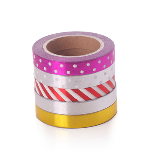 Adhesive Colorful Silver Gold Foil Paper Masking Tape
