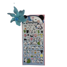 EDL-P136 Lovely Cartoon Panda EVA Kids Bubble Puffy Sticker 