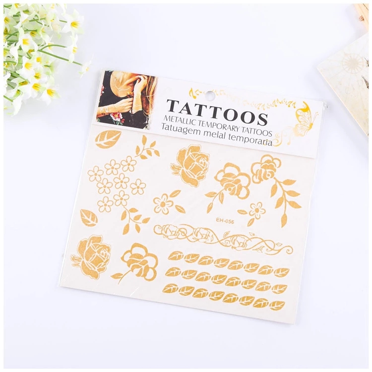 Temporary gold tattoo sticker wholesale Supplier