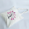 Cute Creative Purple Tree Cotton Handbag Shopping Bag Foldable