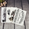 Black And White Waterproof Body Kids Tattoo Sticker Cover Ups