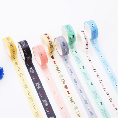 washi tape with words