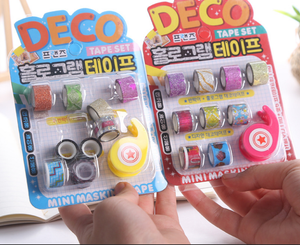 Masking Paper Deco Glitter Gift Tape Set 