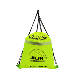 Large Capacity Useful Polyester Colorful Simple Drawstring Bag