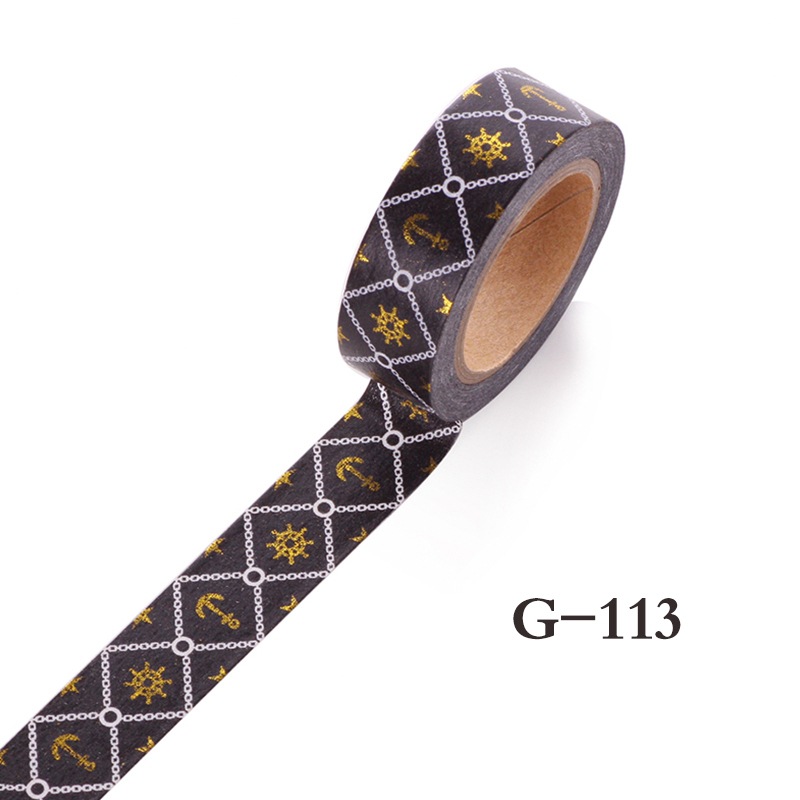 Black Gold Foil Wahi Tape 