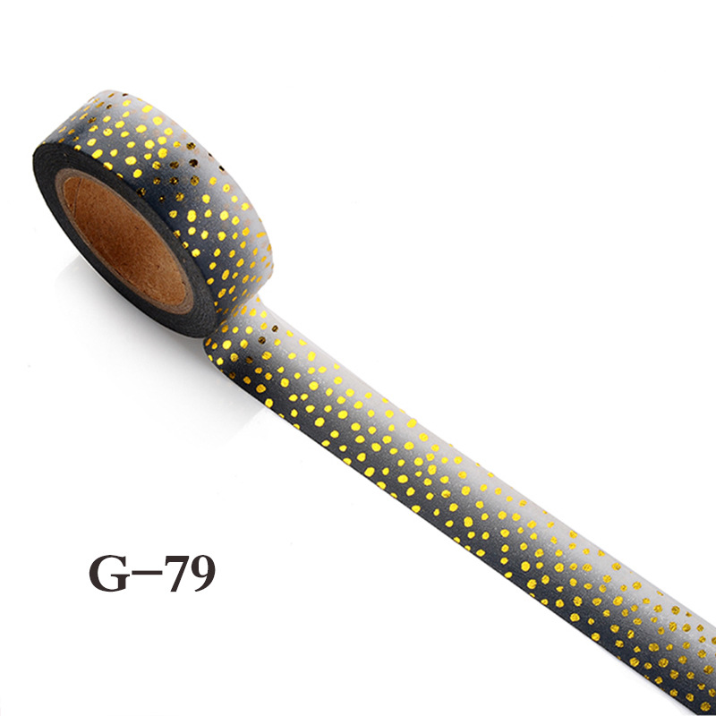 Black Gold Foil Wahi Tape 