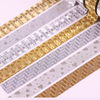 Gift Packaging DIY Decoration Glitter Paper Masking Gold Silver Foil Tape