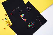 BOGUANG Bling Bling High Quality Colorful A4 Scratch Drawing for Kindergarten Kids 
