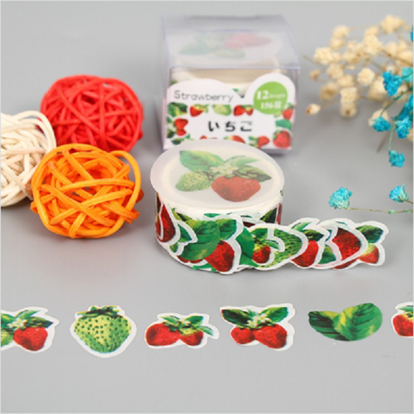 washi tape with fruit pattern