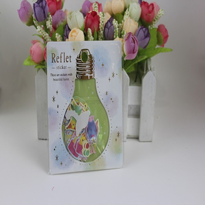 Colorful Bulb Series Picture Flocking Reflet Sticker Packs
