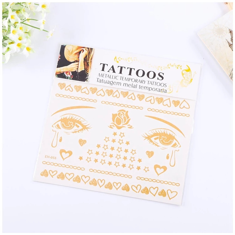 China gold tattoo sticker wholesale Supplier
