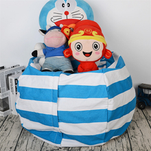 Wholesale Blue Plush Stuffed Toy Storage Bag